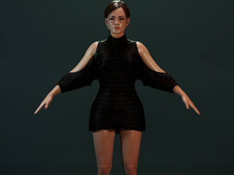 Kristin Kreuk Modelo 3D