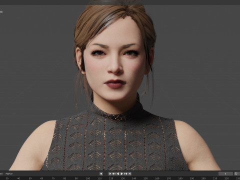 Kristin Kreuk Modelo 3D