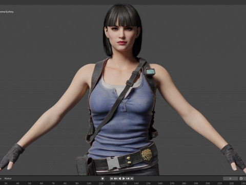 Sienna Guillory Modelo 3D