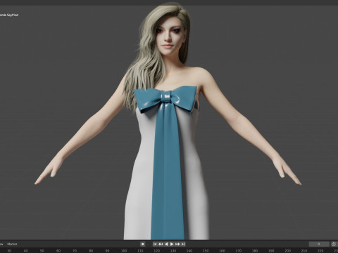 Amanda Seyfried Model 3D