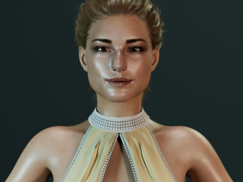 Emily VanCamp 3D Модель