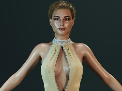 Emily VanCamp 3D Модель