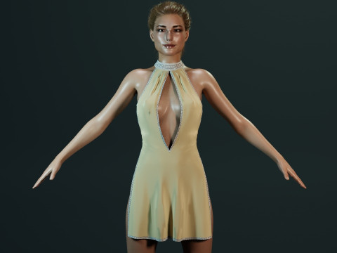 Emily VanCamp 3D Модель