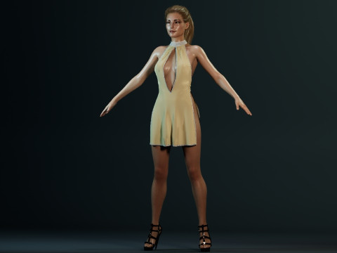 Emily VanCamp 3D Модель