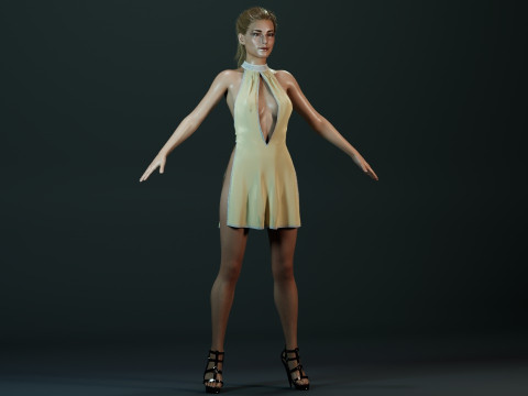 Emily VanCamp 3D Модель