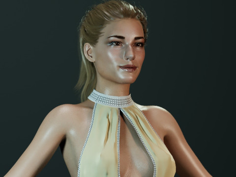 Emily VanCamp 3D Модель