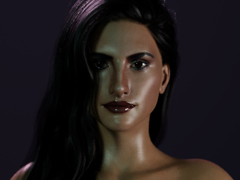 Penlope Cruz 3D Model