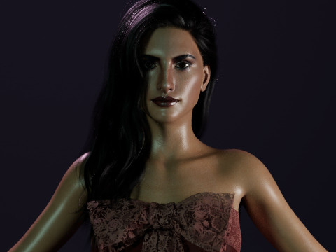 Penlope Cruz 3D Model