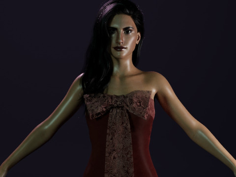 Penlope Cruz 3D Model