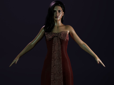 Penlope Cruz 3D Model