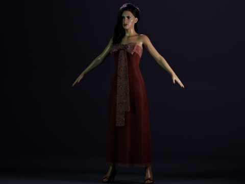 Penlope Cruz 3D Model
