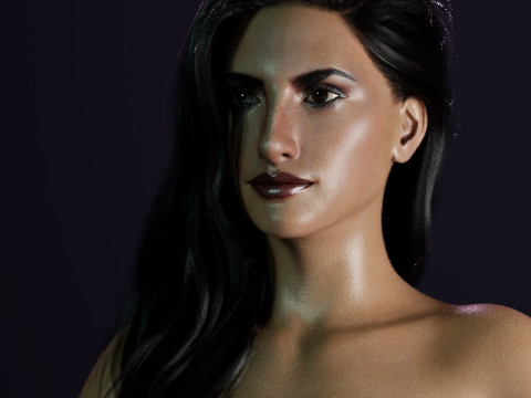 Penlope Cruz 3D Model