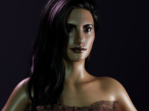 Penlope Cruz 3D Model