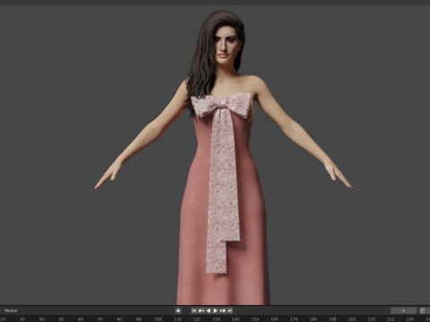 Penlope Cruz 3D Model