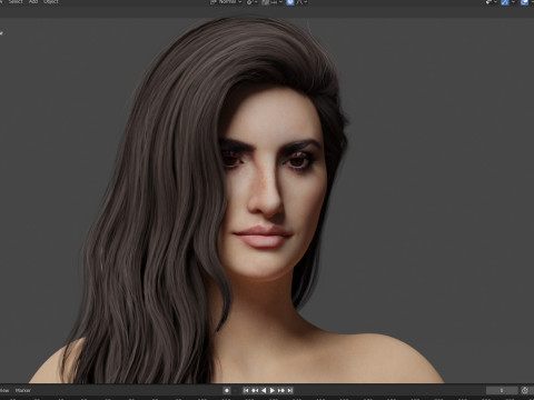 Penlope Cruz 3D Model