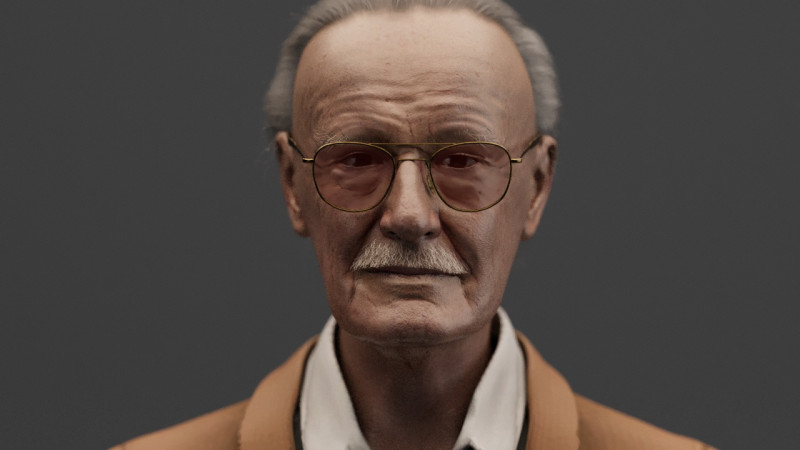 Stan Lee Model 3D .c4d .max .obj .3ds .fbx .stl .blend