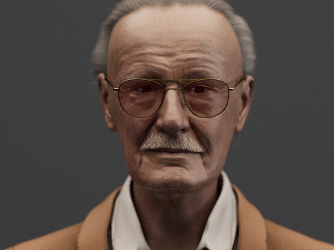 Stan Lee 3D Model