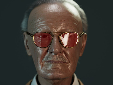 Stan Lee Model 3D