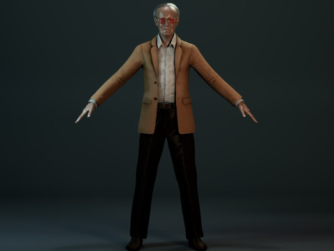 Stan Lee Model 3D