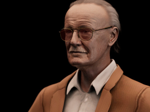 Stan Lee Model 3D
