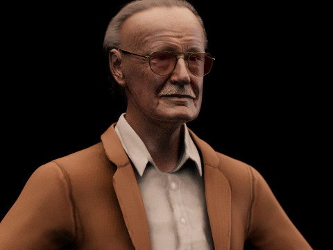 Stan Lee Model 3D