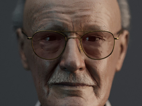 Stan Lee Model 3D