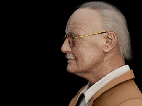 Stan Lee Model 3D