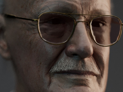 Stan Lee Model 3D