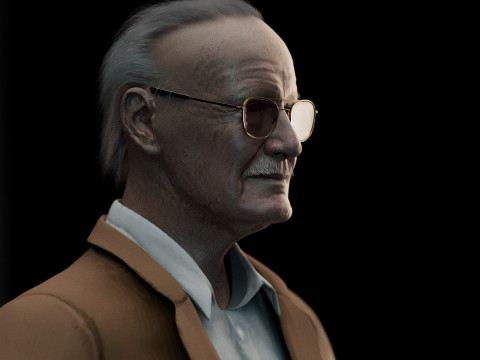 Stan Lee Model 3D