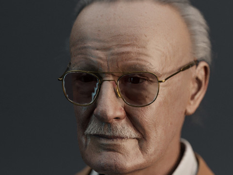 Stan Lee Model 3D
