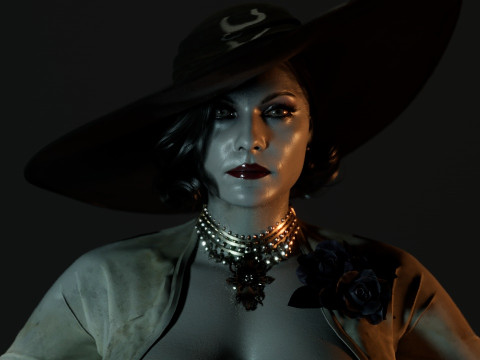 Alcina Dimitrescu 3D मॉडल