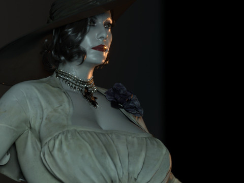 Alcina Dimitrescu 3D मॉडल