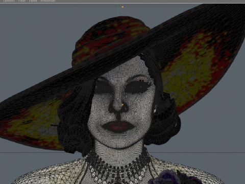 Alcina Dimitrescu 3D मॉडल