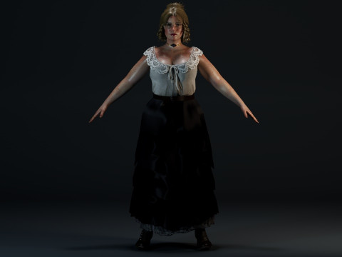 Karen Jones 3D-Modell
