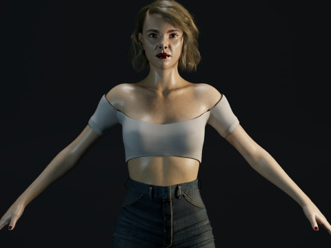 Sophia Di Martino 3D मॉडल