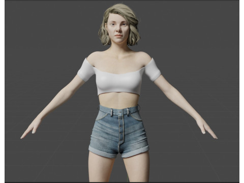 Sophia Di Martino 3D मॉडल