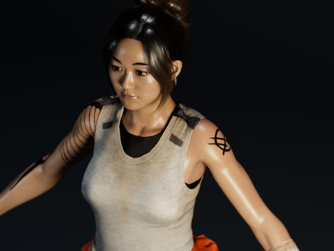 Dani Nakamura Modello 3D