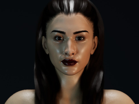 Christian Serratos Modello 3D