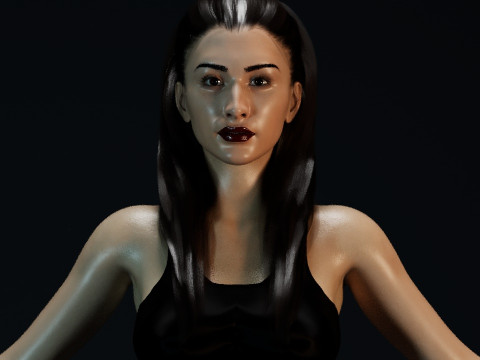 Christian Serratos Modello 3D