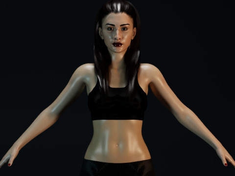 Christian Serratos Modello 3D