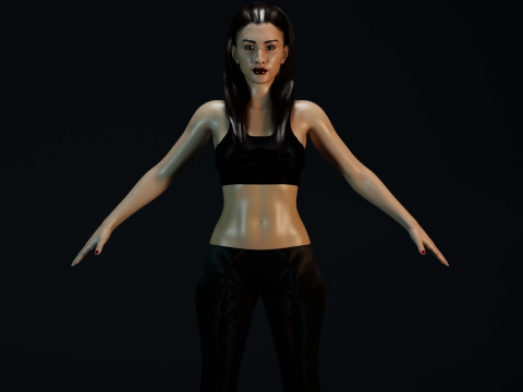 Christian Serratos Modello 3D