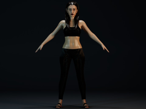 Christian Serratos Modello 3D