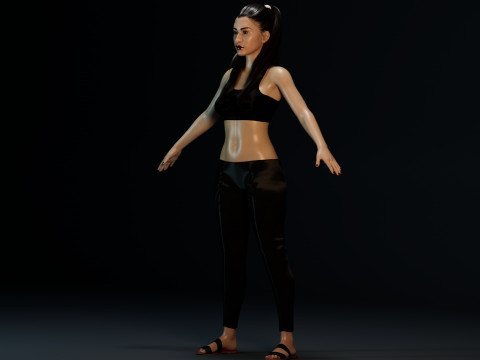 Christian Serratos Modello 3D