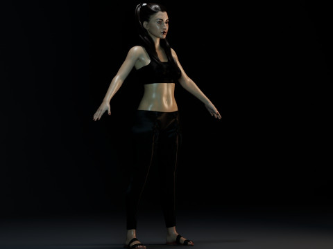Christian Serratos Modello 3D