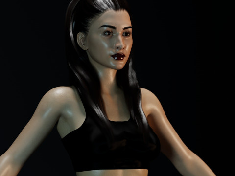 Christian Serratos Modello 3D