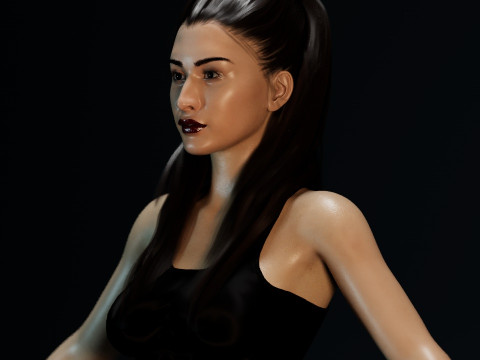 Christian Serratos Modello 3D