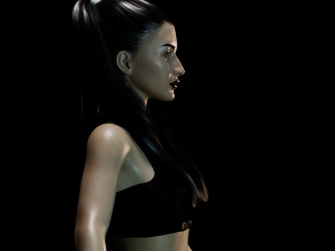 Christian Serratos Modello 3D