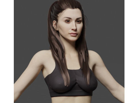 Christian Serratos Modello 3D