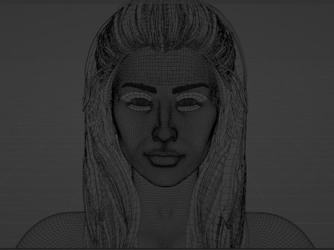 Christian Serratos Modello 3D