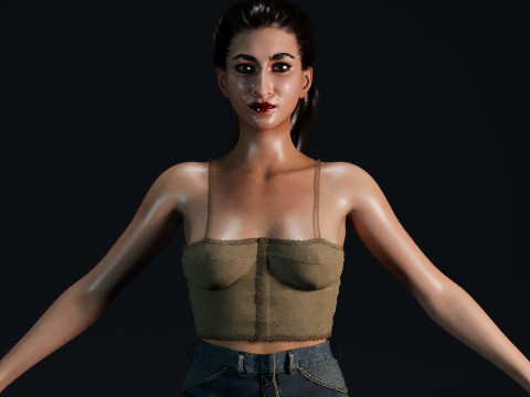 Alba Flores 3D Model